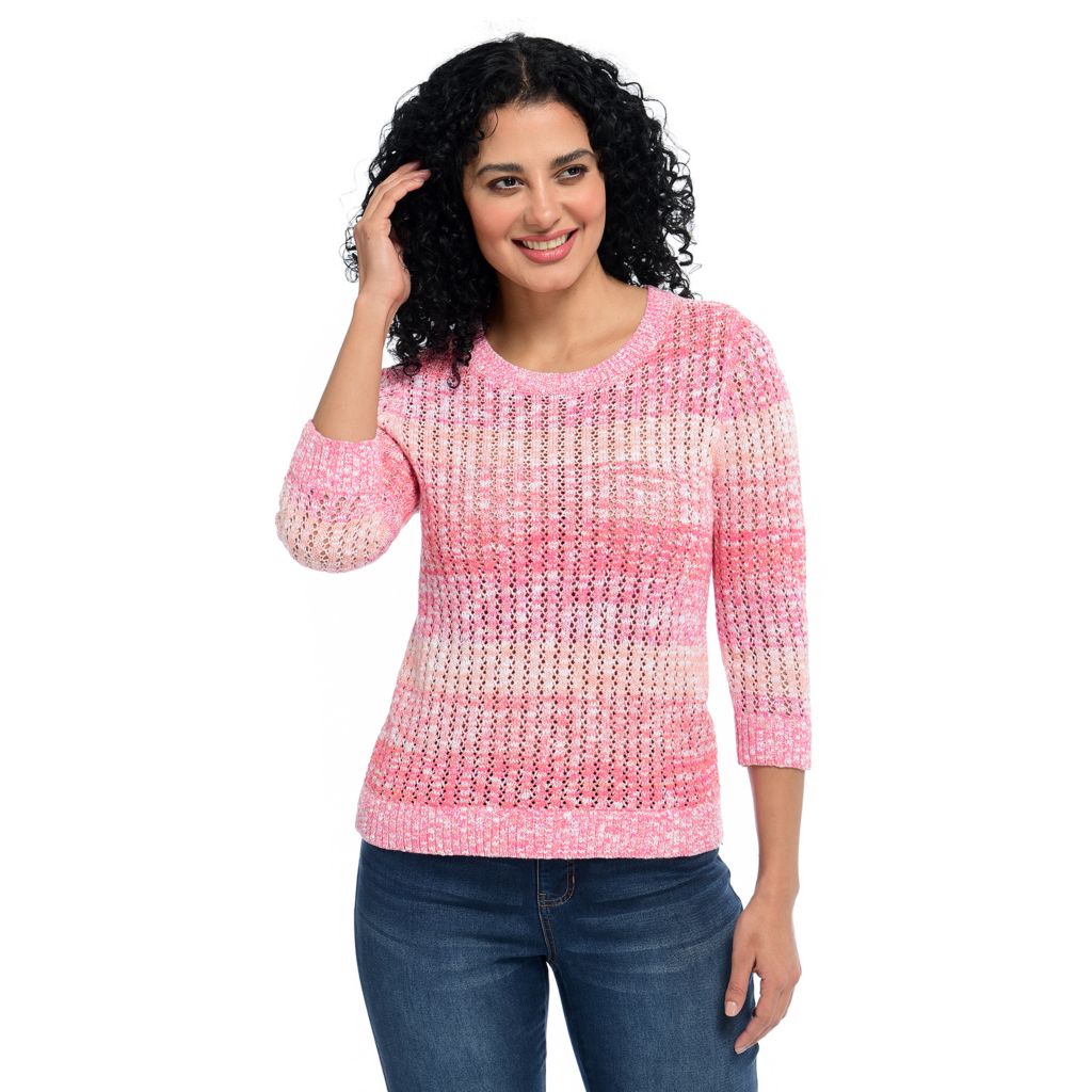 C&B , Ombre, 3/4 Sleeve, Sweater