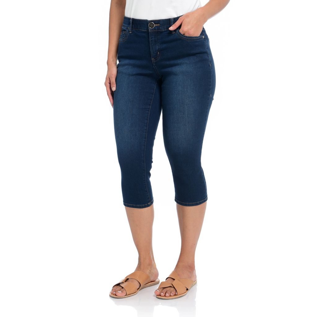 Christopher & Banks - C&B Signature Slimming Denim Crop Jeans - ShopHQ