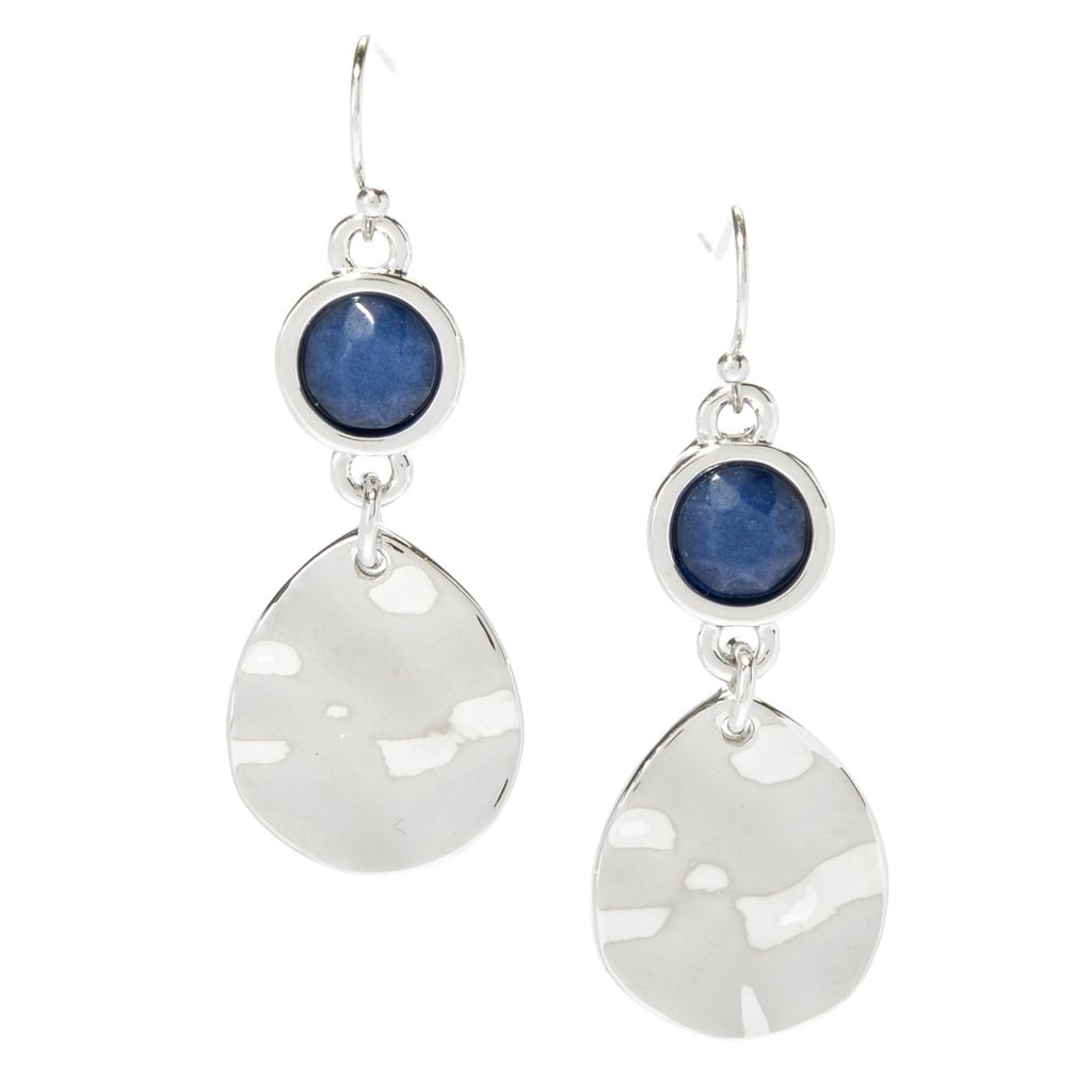 Christopher & Banks - C&B Layered Oval Drop Fish Hook Earrings