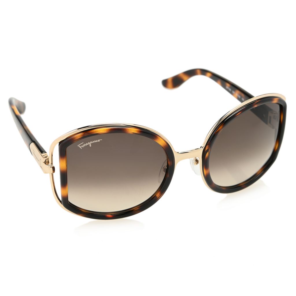 Ferragamo round sunglasses best sale