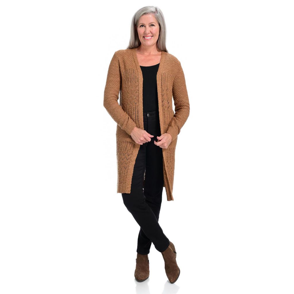 mackenzie ribbed duster cardigan