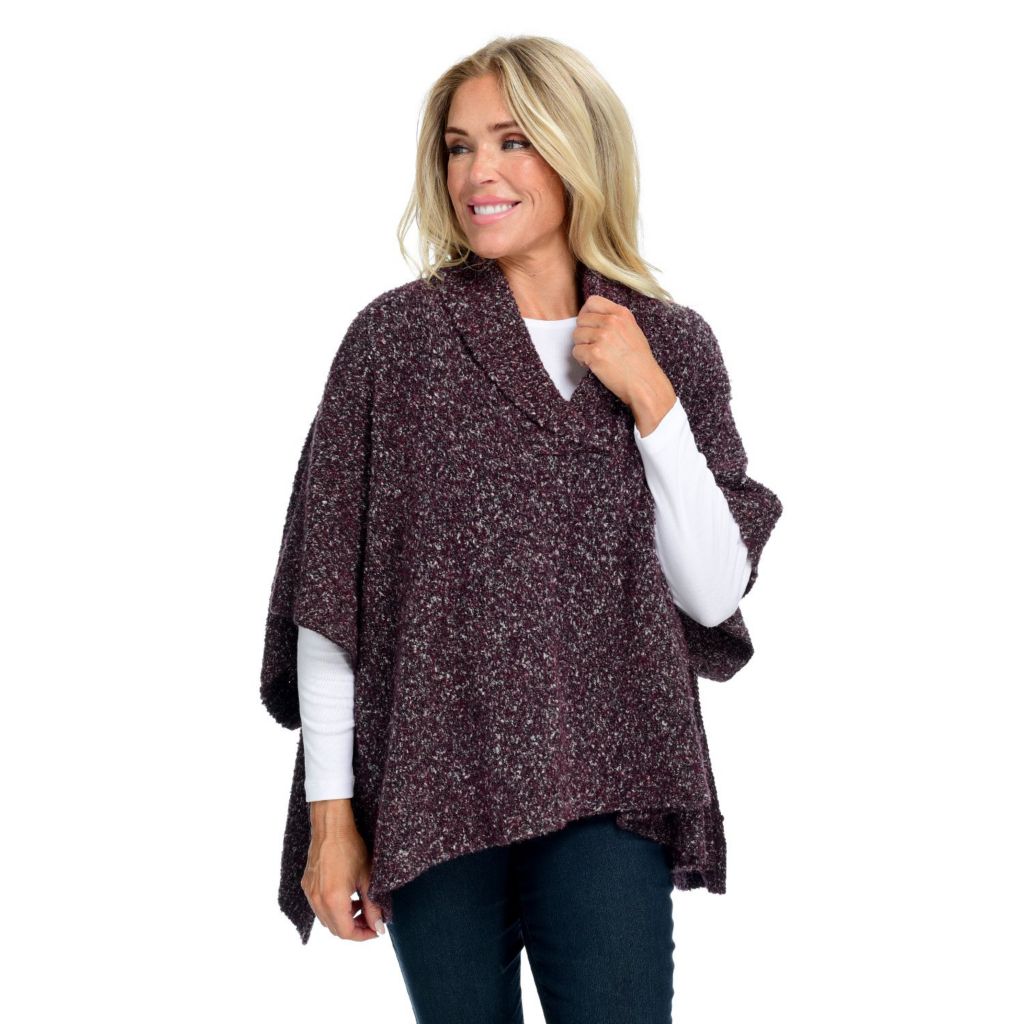 Criss cross poncho on sale sweater