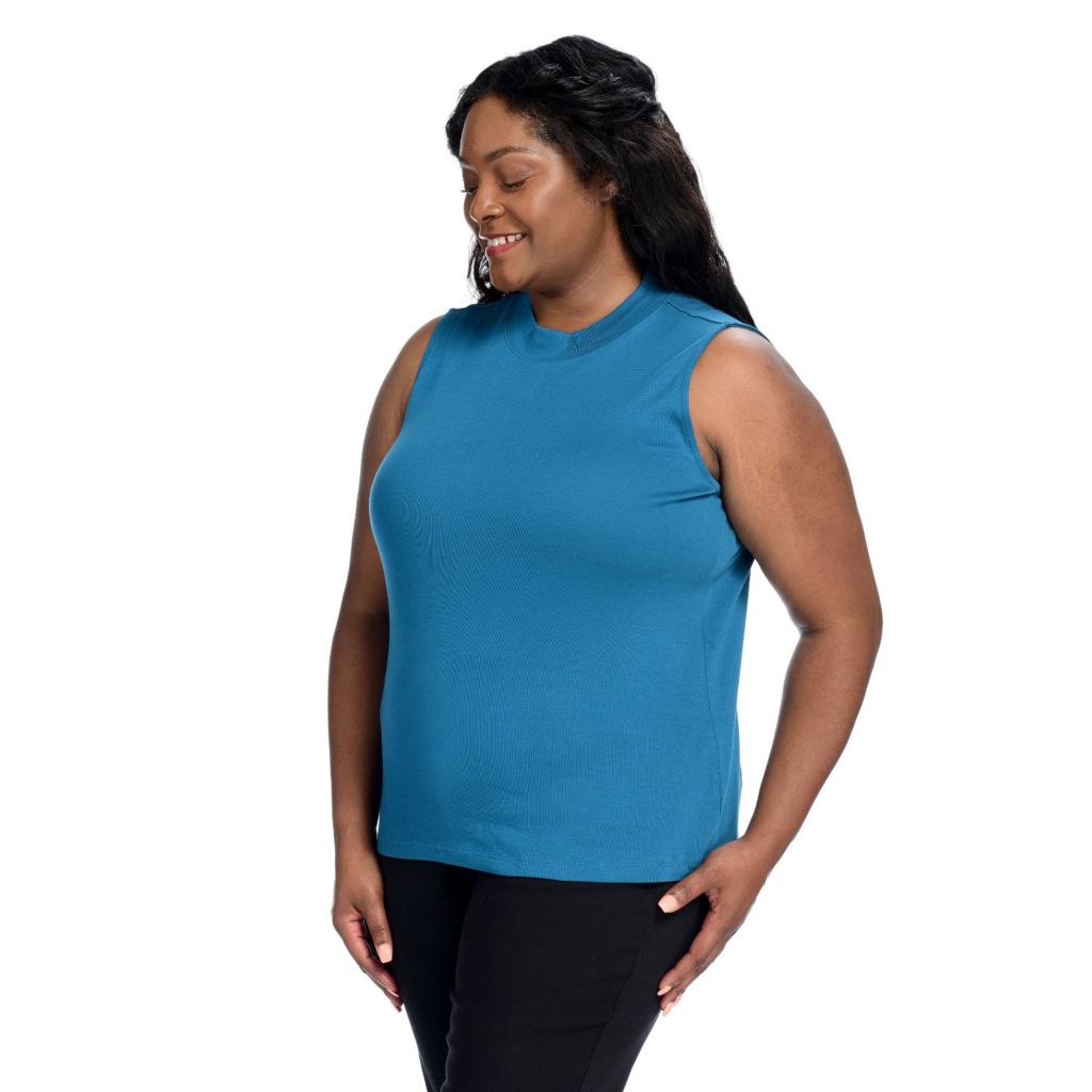 Plus size sleeveless outlet turtleneck shell