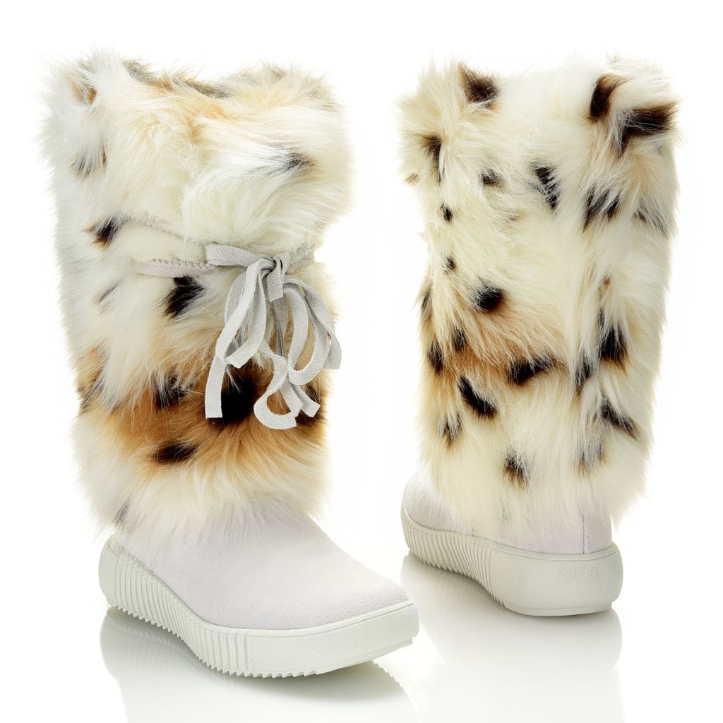 Pajar Canada Viera Faux Fur Tall Lace-up Boots 