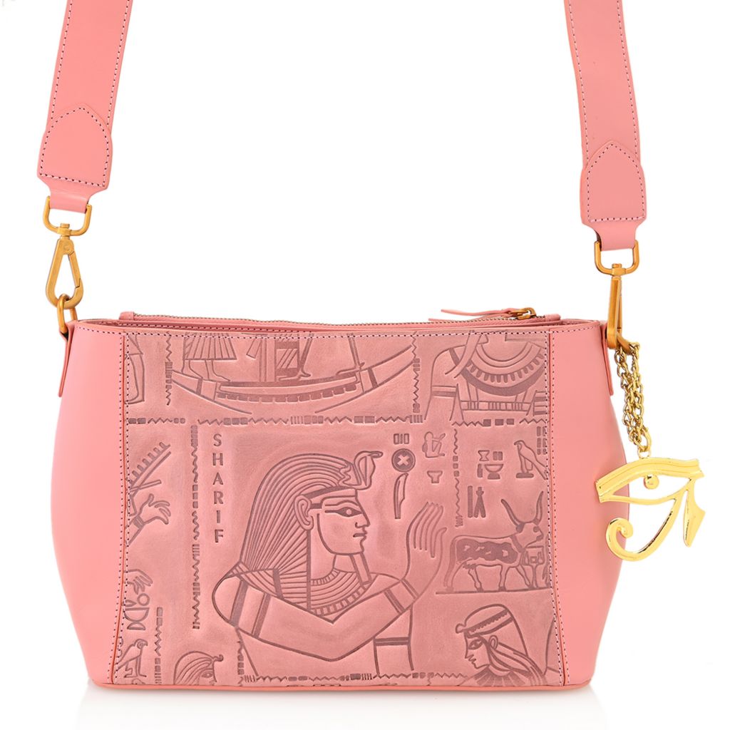 Sharif Leather Asymmetrical Sling Bag