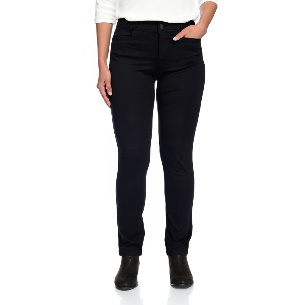 Christopher & Banks - C&B Signature Slimming Tapered Leg Ponte Pant - ShopHQ