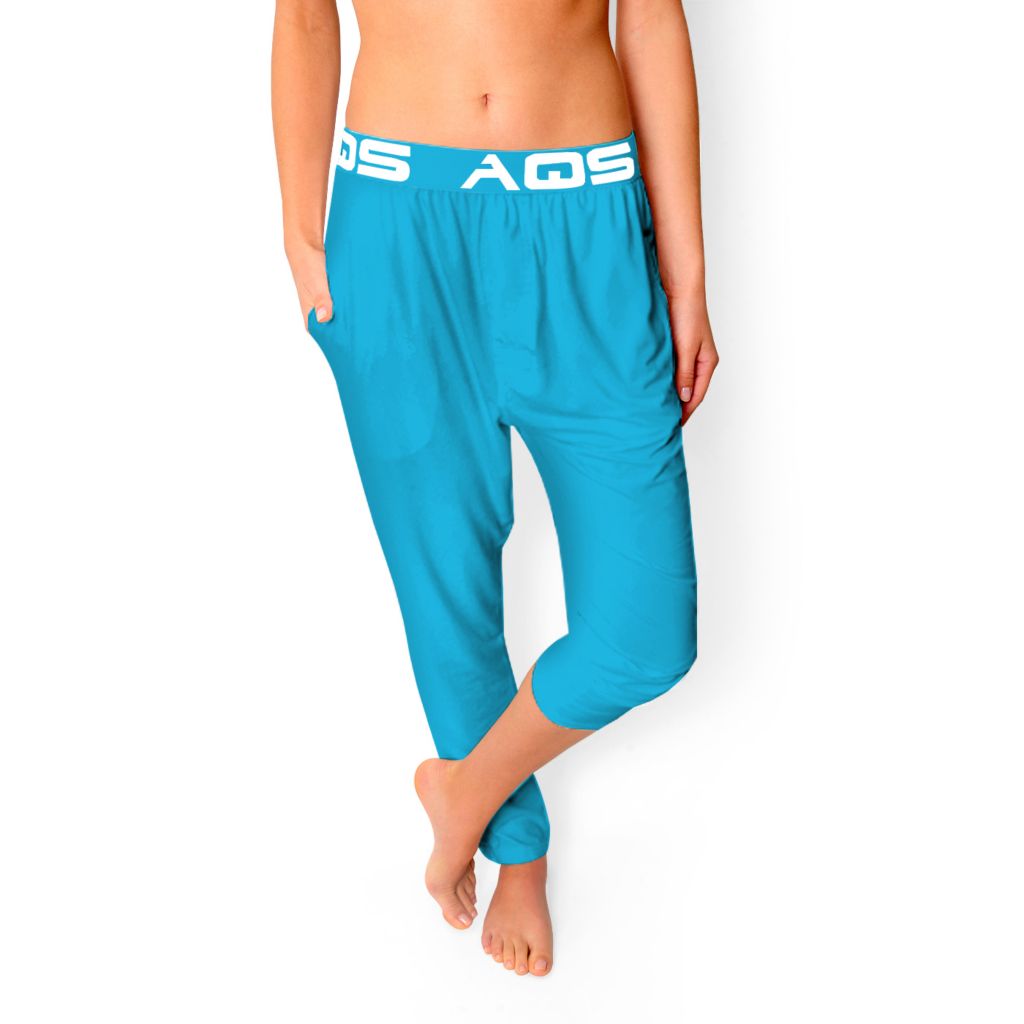 AQS Women's Super Soft Knit Light Blue Lounge Pants 