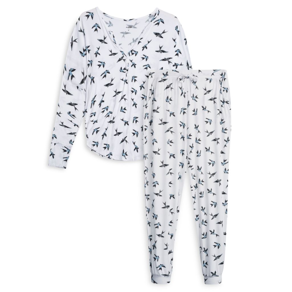 AQS Women s Bird Pajama Set ShopHQ