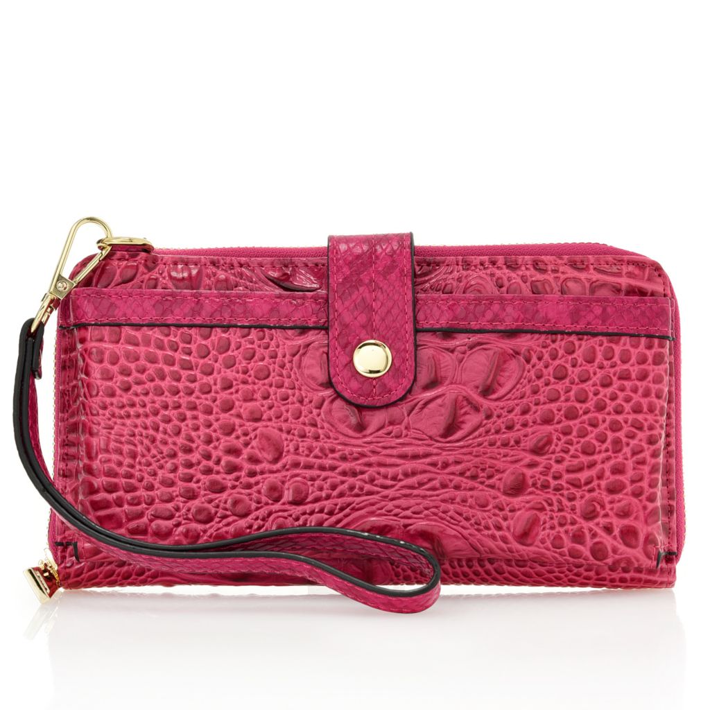 Madi Claire Sienna Croco Embossed Leather Convertible Wallet