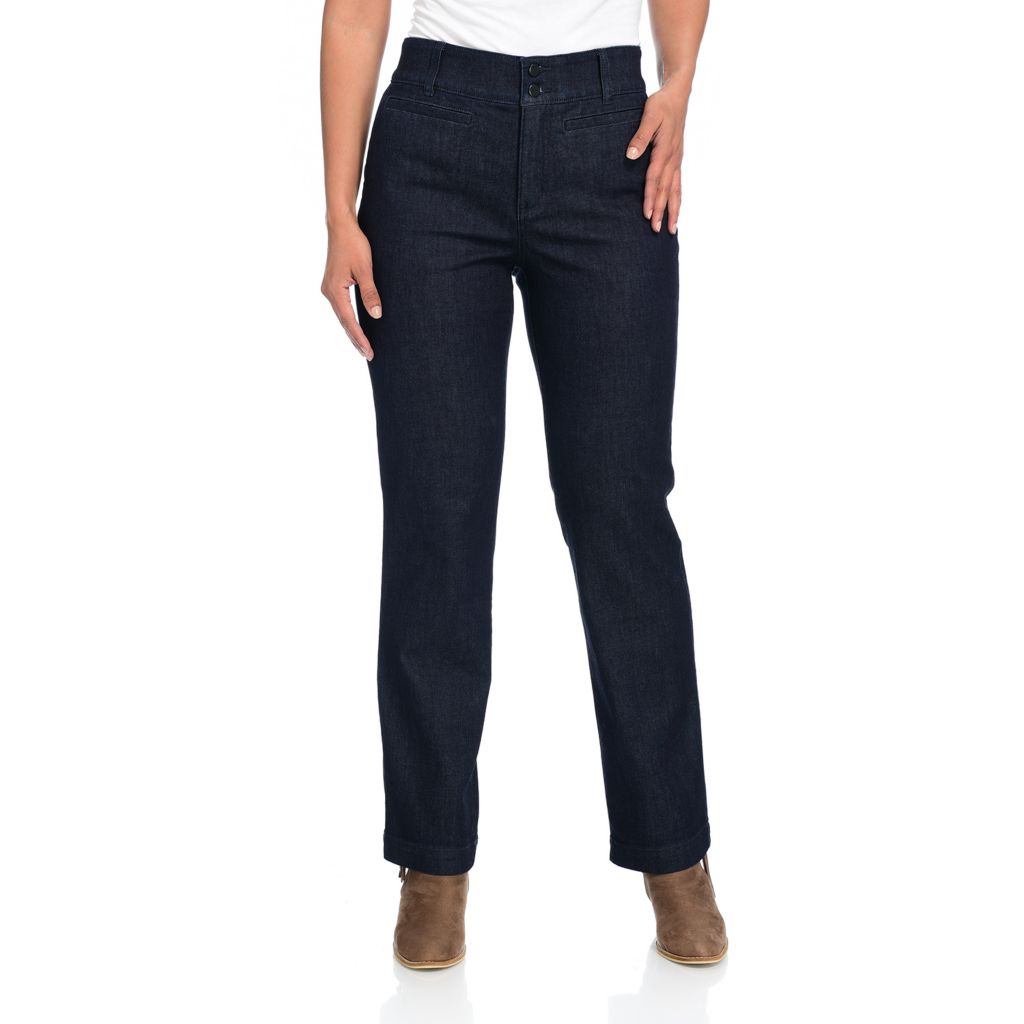 Christopher & Banks - C&B Signature Slimming Straight Leg Denim Trouser -  ShopHQ