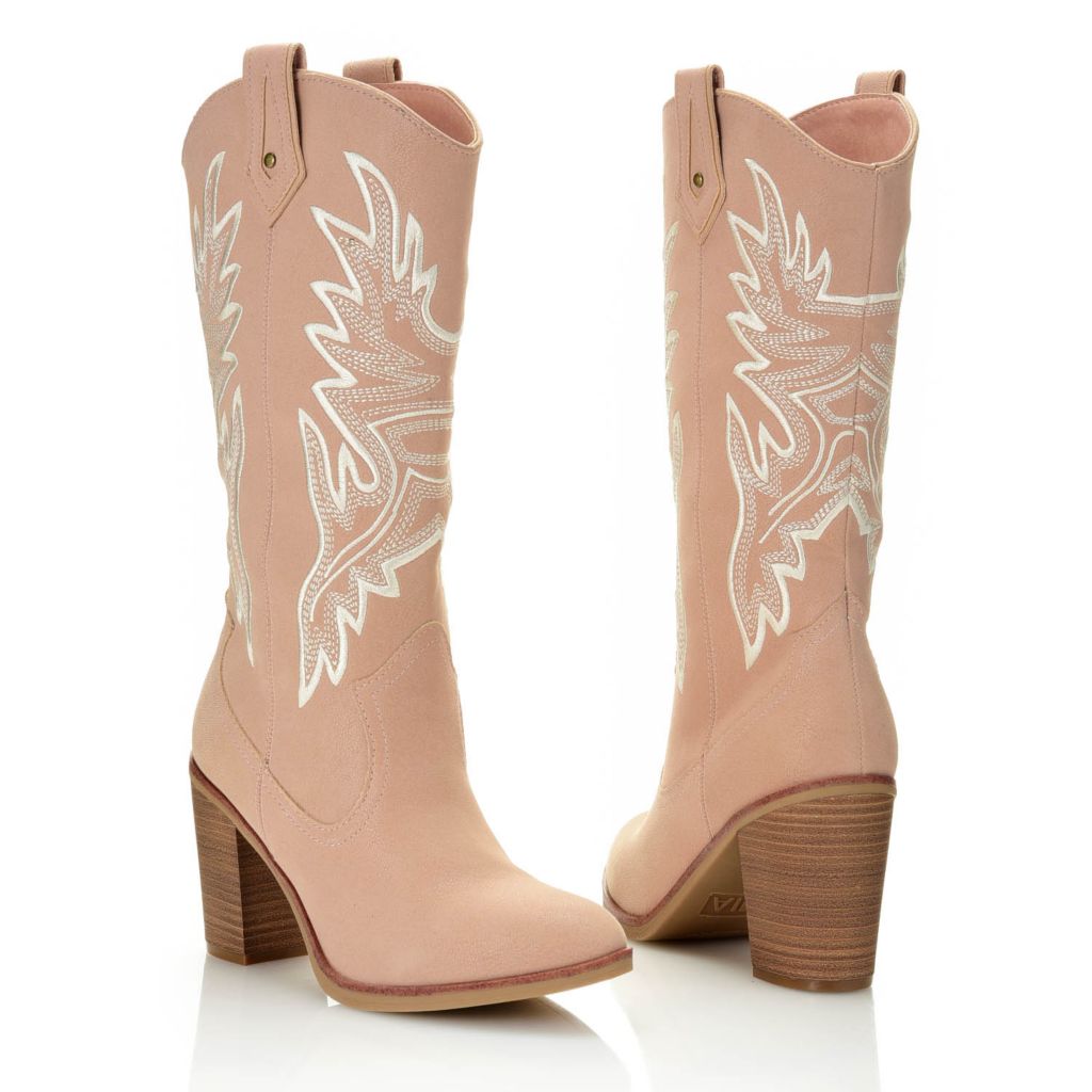 Faux leather western boots hotsell