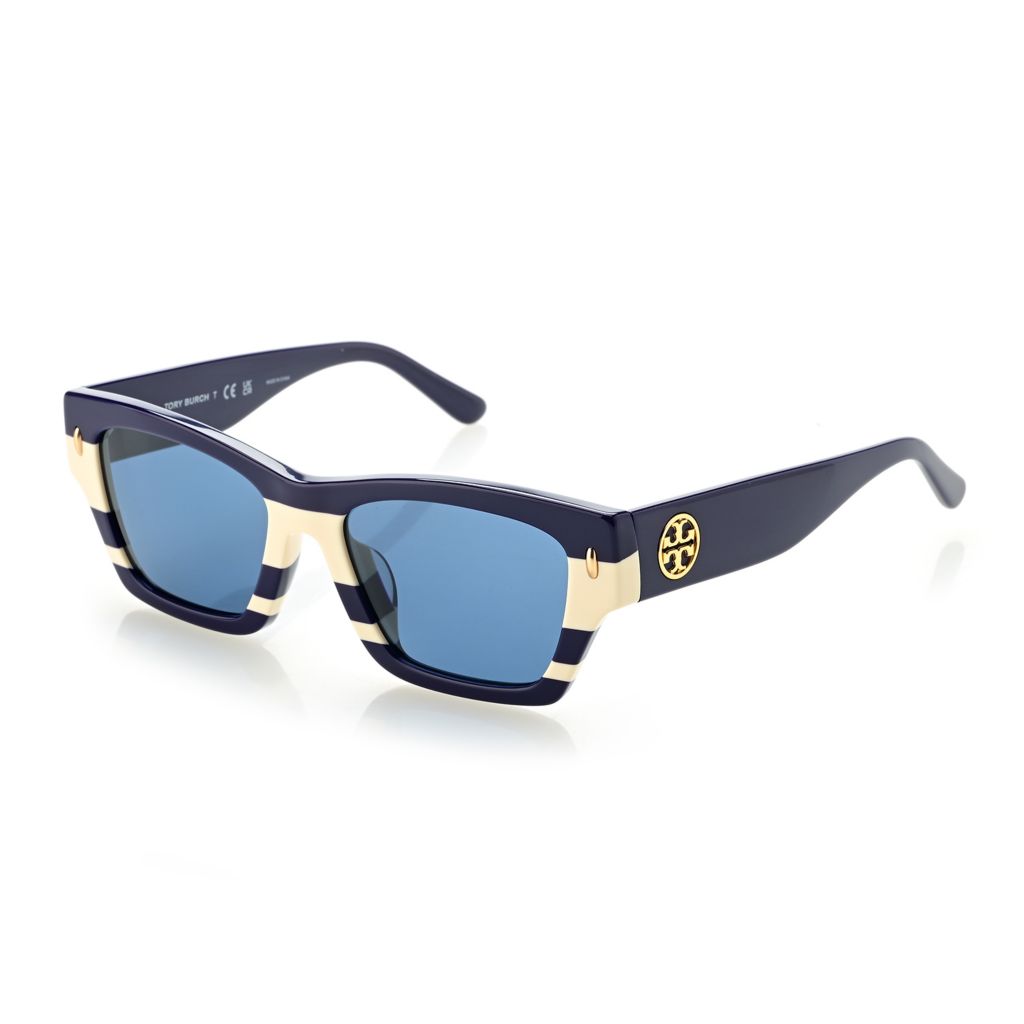 Tory Burch 53mm Square Sunglasses in Light Blue