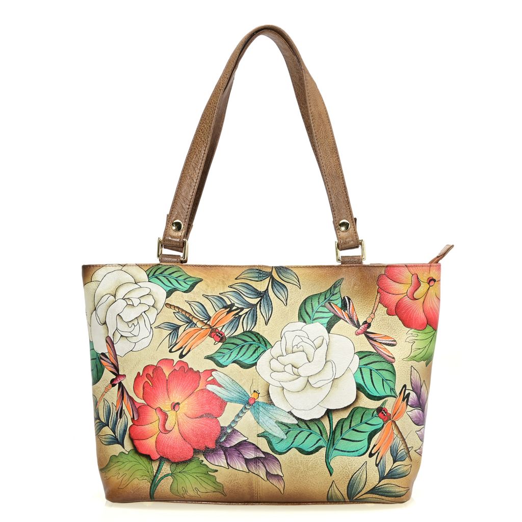 Hibiscus Hand Painted Jute Bag for Women -   Painted canvas bags,  Painted bags, Handpainted bags