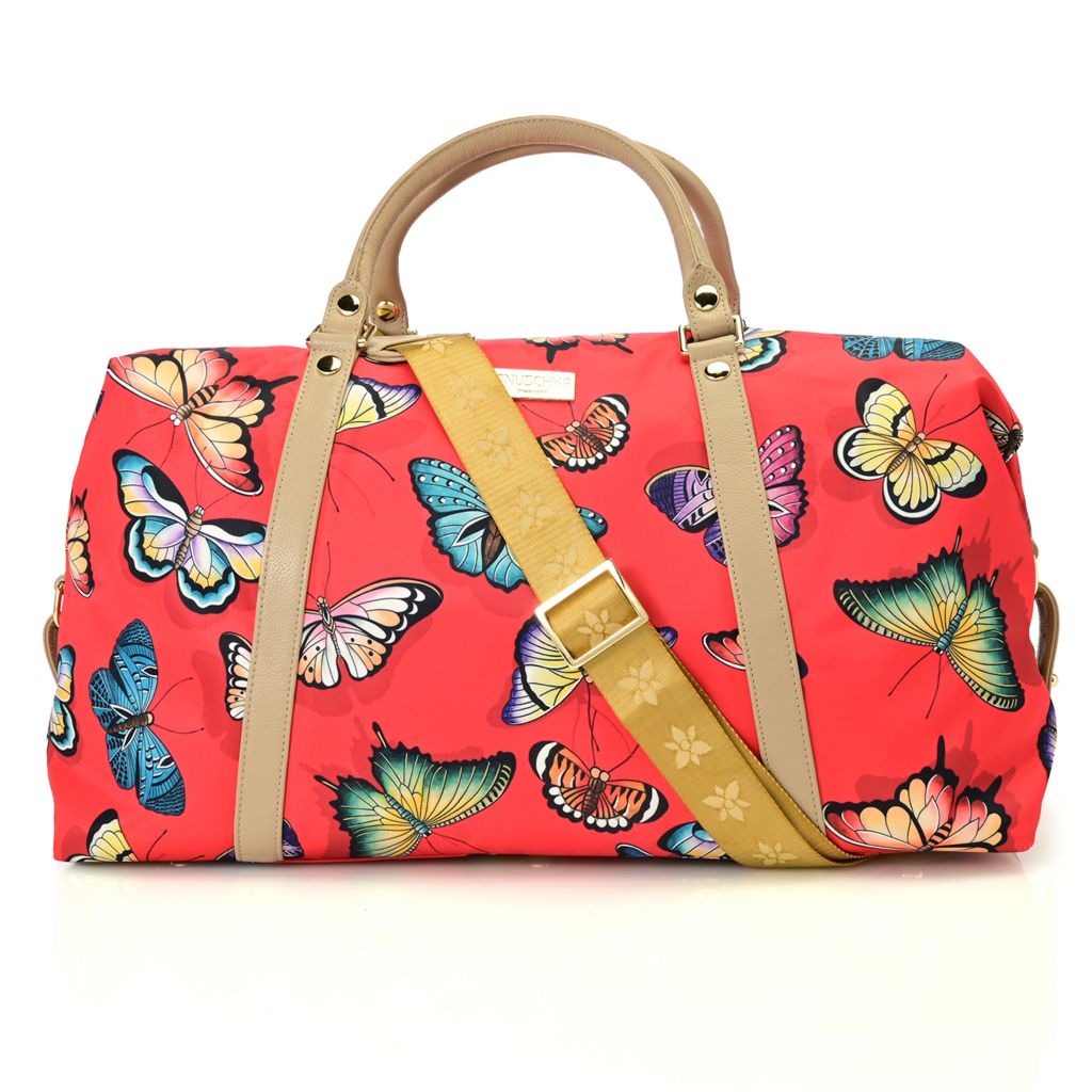 Anuschka , Wanderlust , Printed Fabric Weekender Duffle on sale at  shophq.com - 771-136