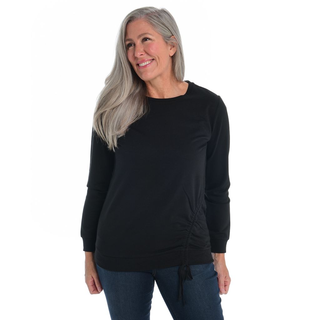 Christopher & Banks - C&B Relaxed Restyled Cinched Long Sleeve Top