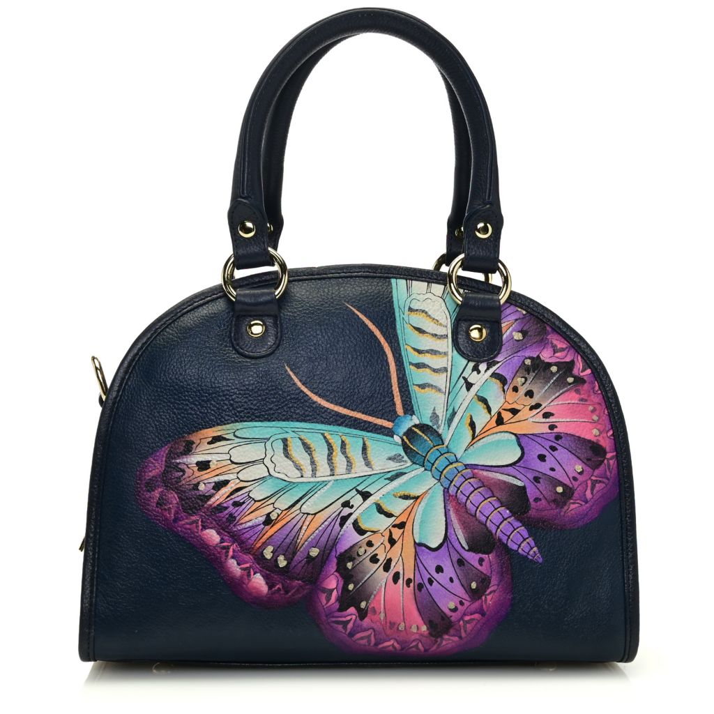 Anuschka Women's Hand Painted Small Convertible Hobo