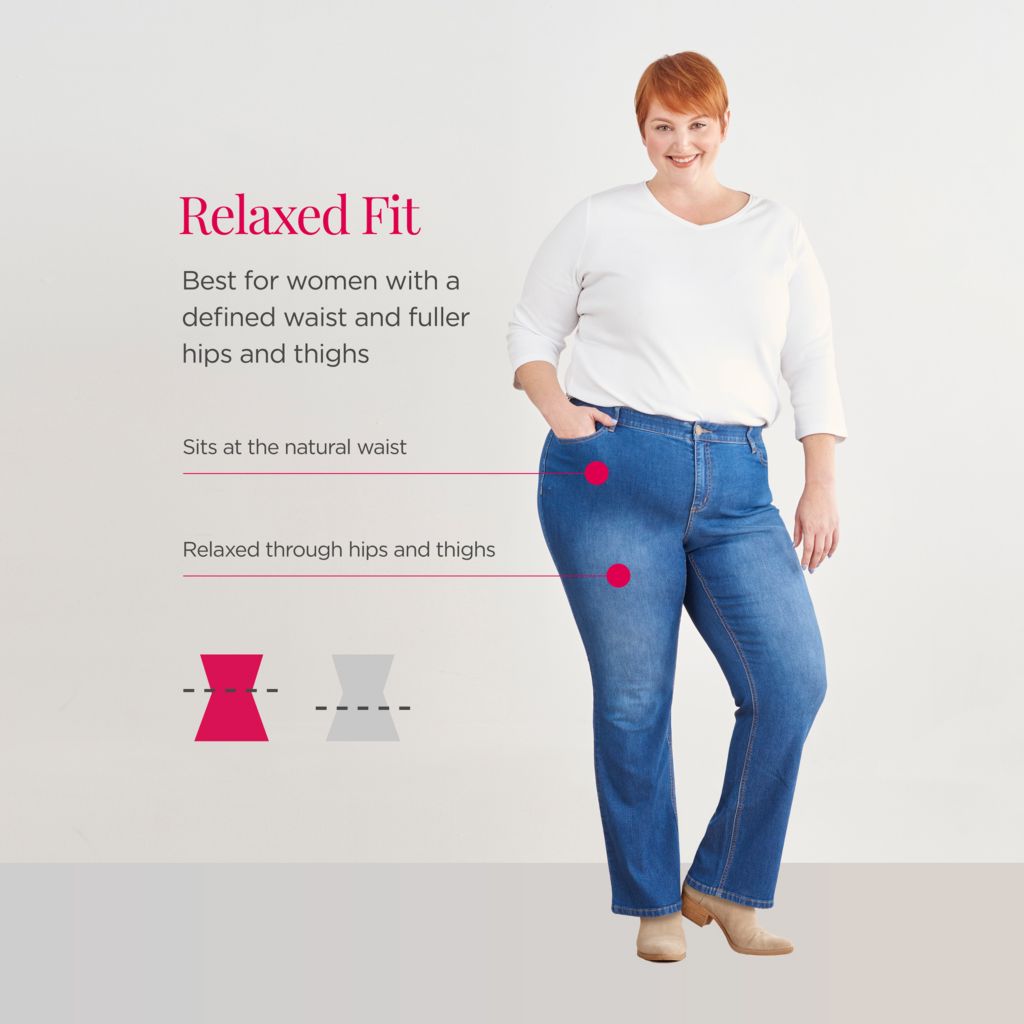 Women's relaxed shops fit straight leg jeans