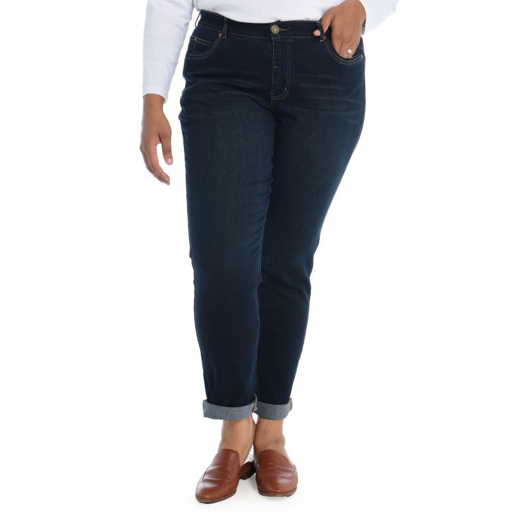Christopher & Banks - C&B Signature Slimming Tapered Leg Shaped Fit Jean -  ShopHQ