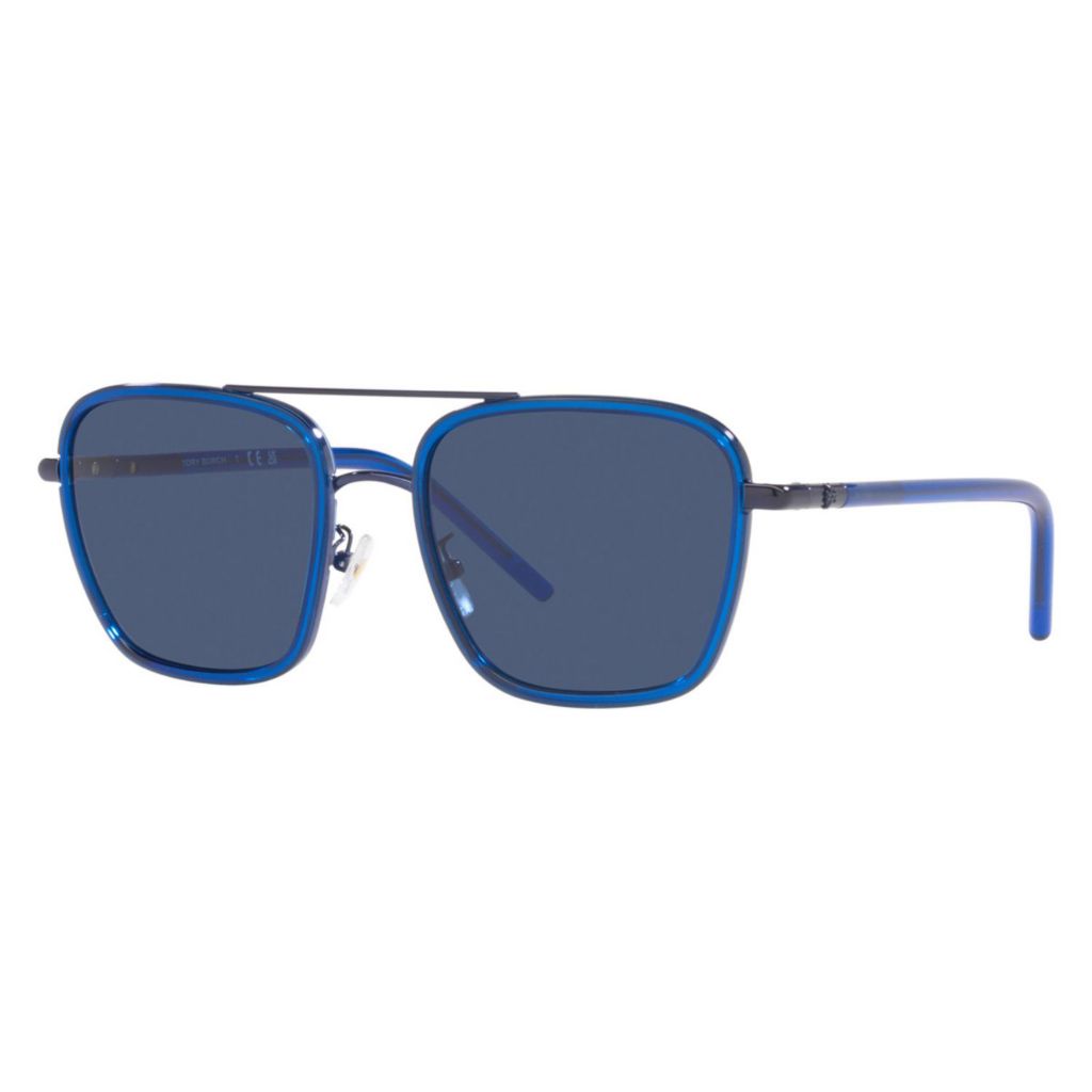 Tory Burch Fashion 53mm Shiny Transparent Navy Sunglasses