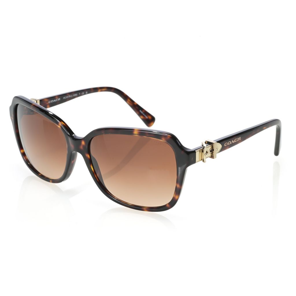 Coach Womens Sunglasses (HC8179) Tortoise/Brown Acetate - Non-Polarized - 58mm