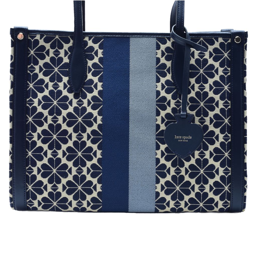 Market spade flower discount jacquard medium tote