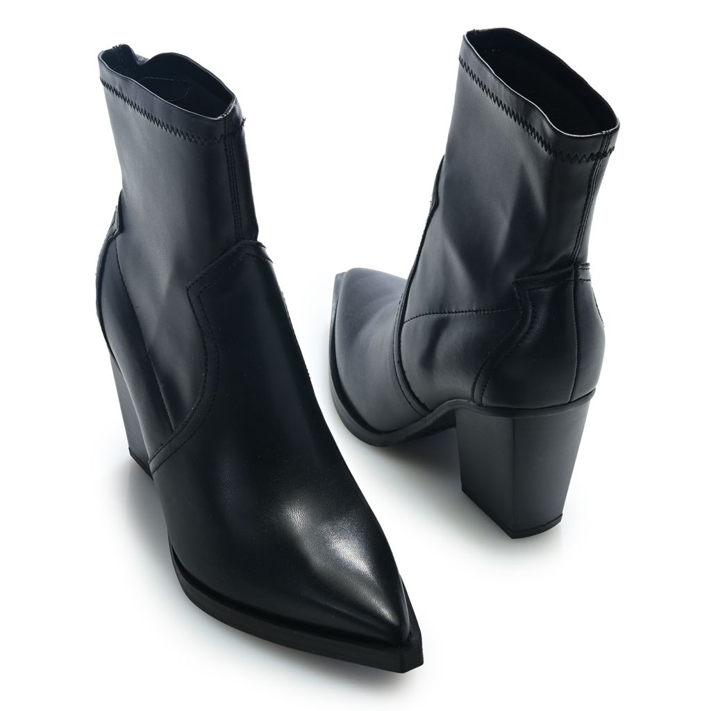 1 inch heel booties best sale