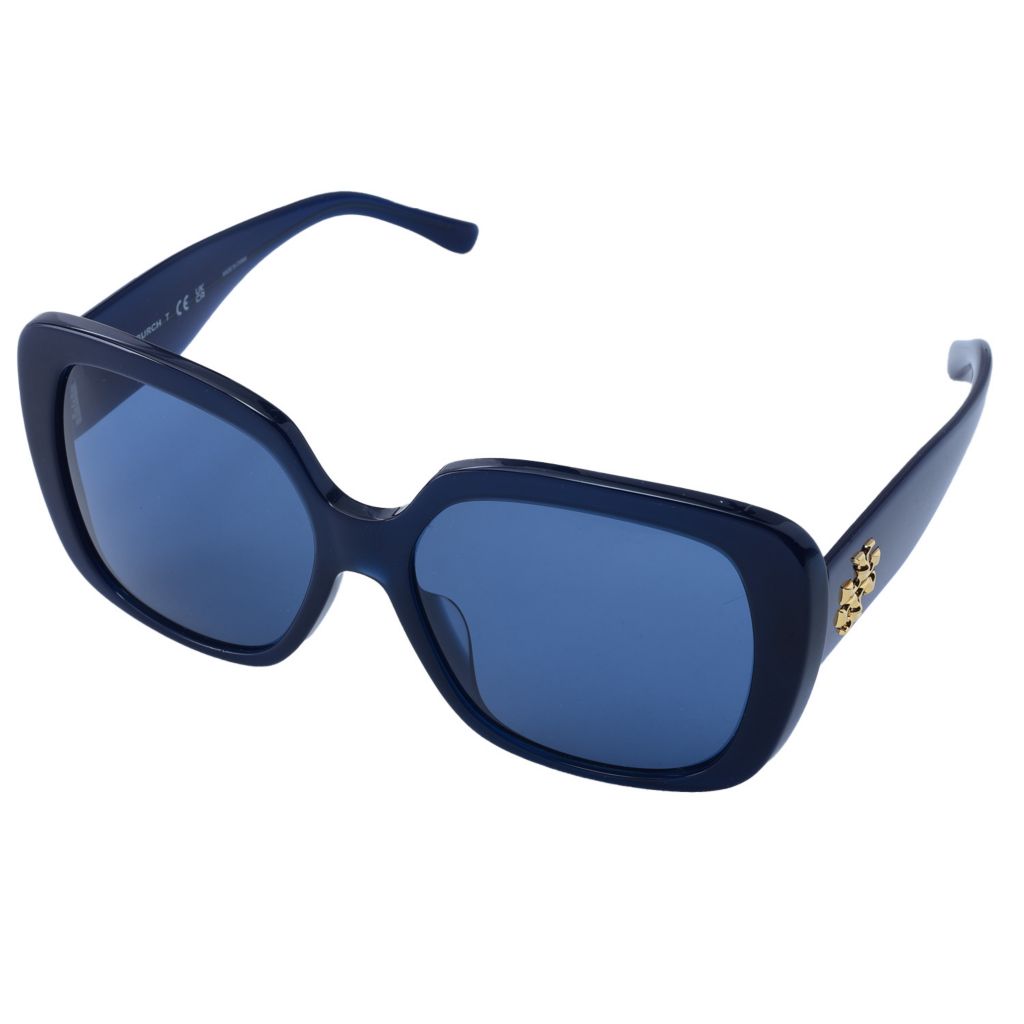 Tory burch 2025 navy blue sunglasses