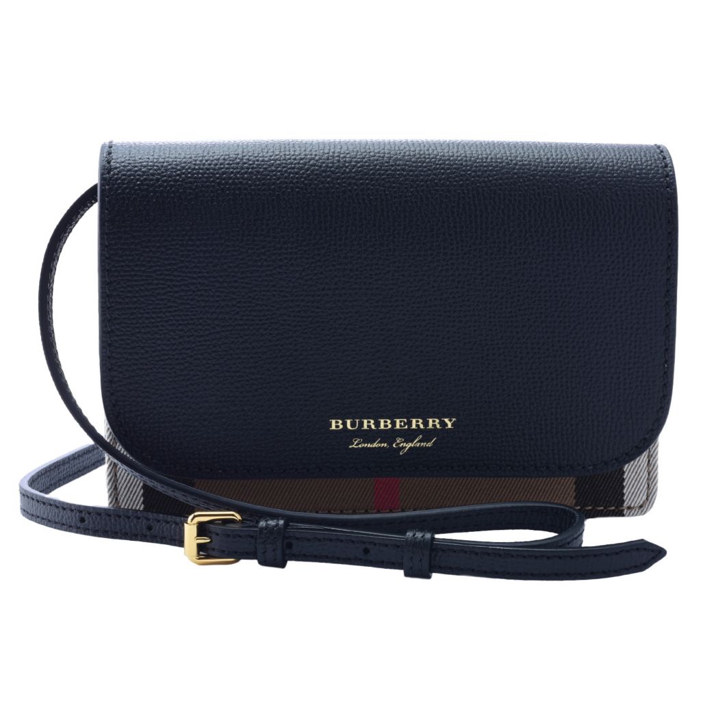 Burberry Hampshire Leather Crossbody Bag