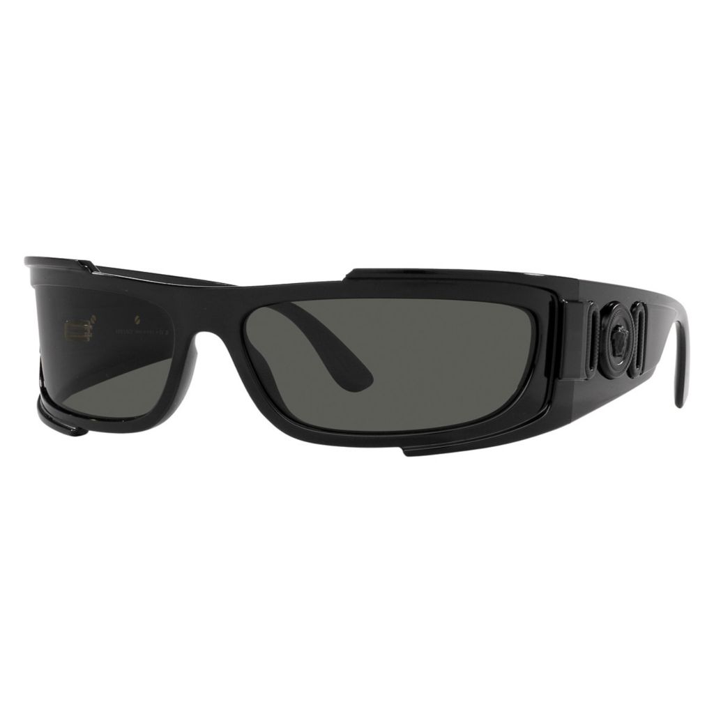 Versace Man Sunglasses Gold Frame, Dark Grey Lenses, 60MM