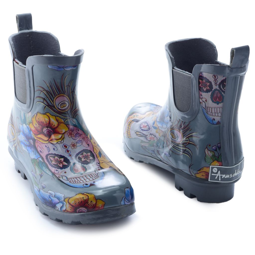 Anuschka Printed Ankle Rainboots