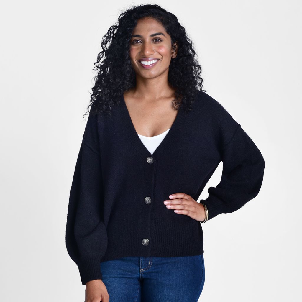 Theo Spence Fuzzy Boyfriend Cardigan