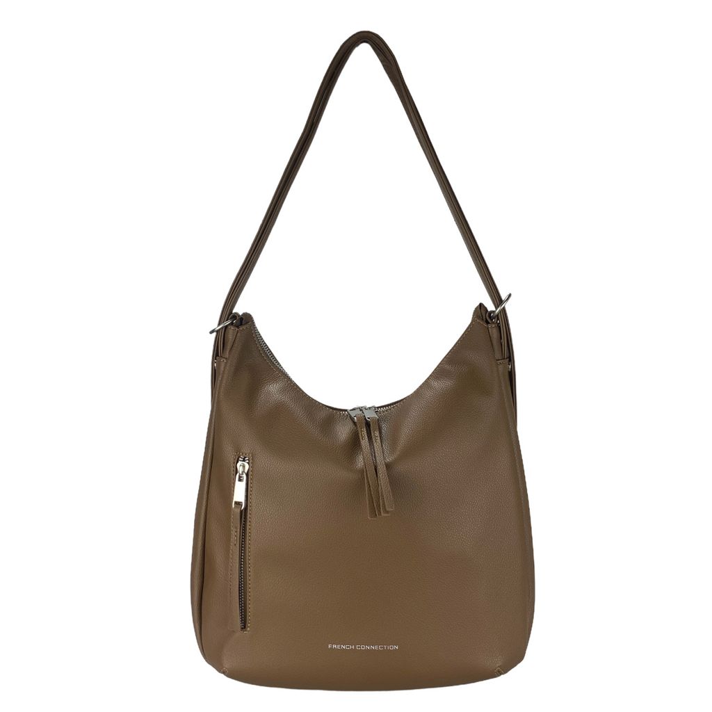 French Connection Thorn Slouchy Convertible Backpack on sale at shophq 775 982