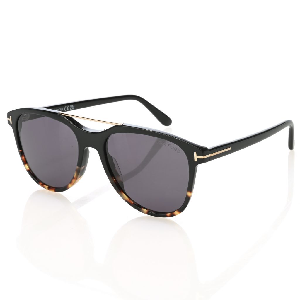 Tom Ford Unisex 54mm Aviator Frame Sunglasses ShopHQ