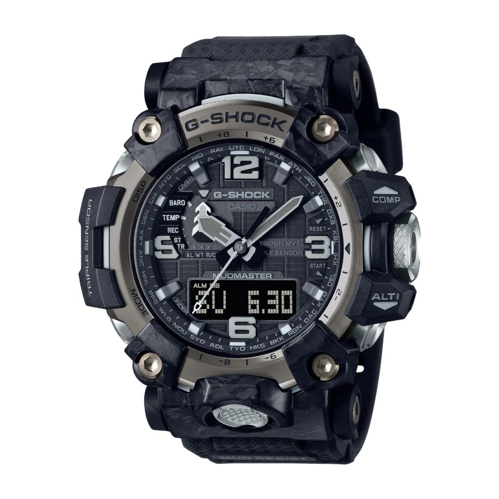 Casio 54mm G Shock Master of G Quartz Ana Digi Resin Strap Watch