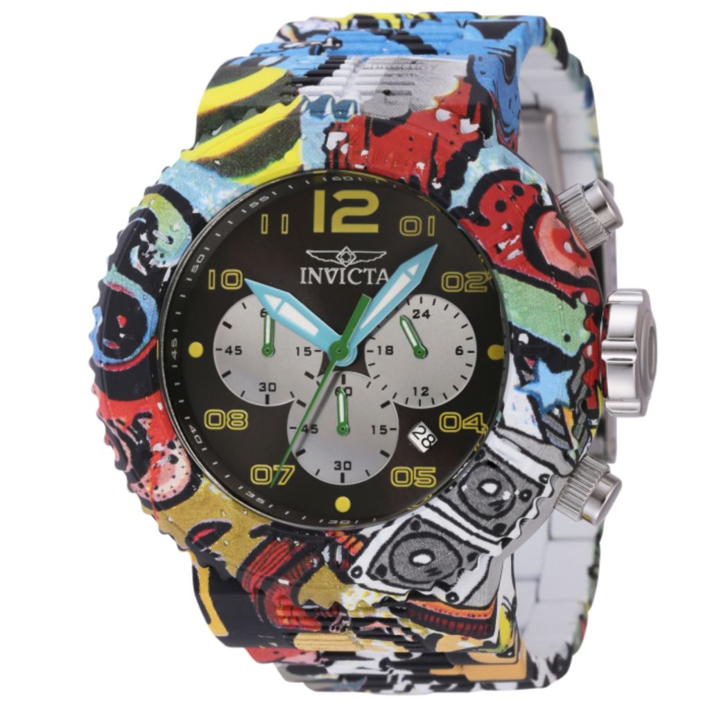 Invicta Grand Pro Diver Graffiti 40mm or 52mm Quartz Watch