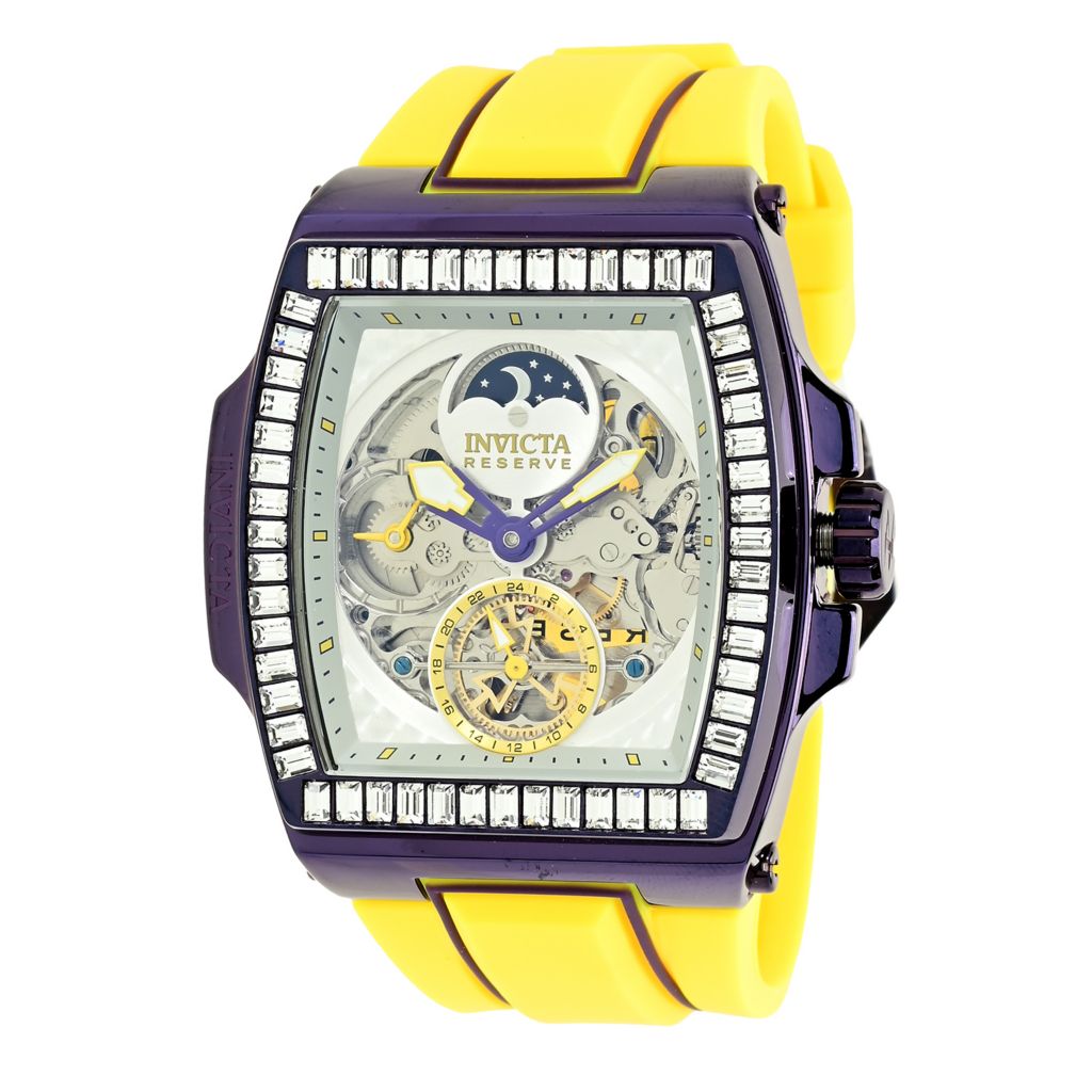 Invicta S1 Rally Diablo 52mm Auto Skeletonized Dial Day Night Crystal Acct Watch on sale at shophq 911 523