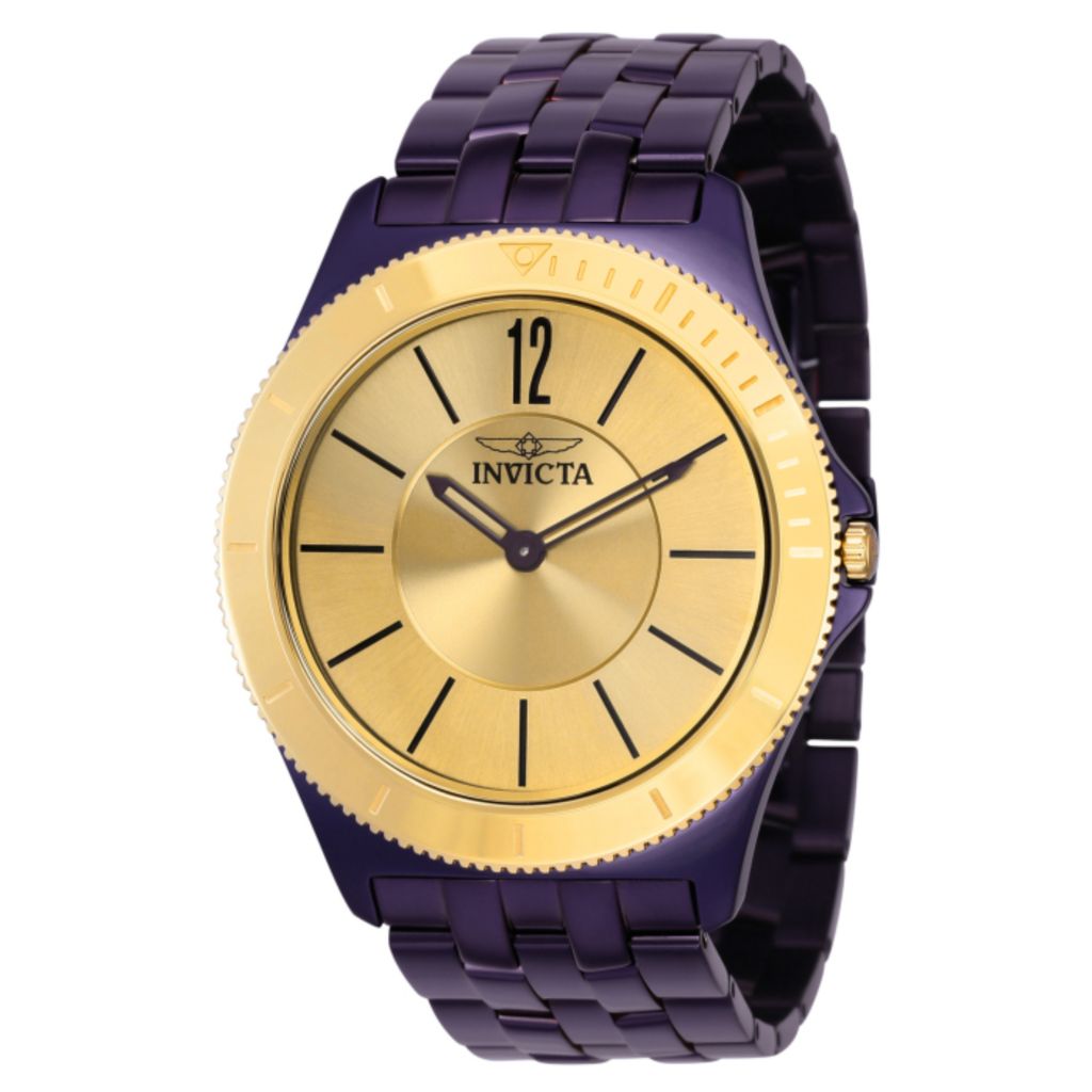 Invicta 24k shop gold watch