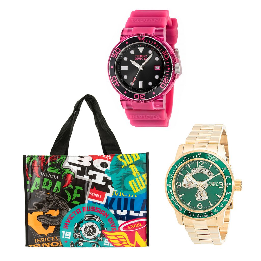 Invicta Collector's Set of 2 Watches w/ Tote Bag - ShopHQ.com