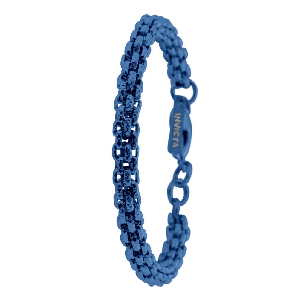 Invicta Elements Men s Blue Stainless Steel 9.25 Bracelet ShopHQ