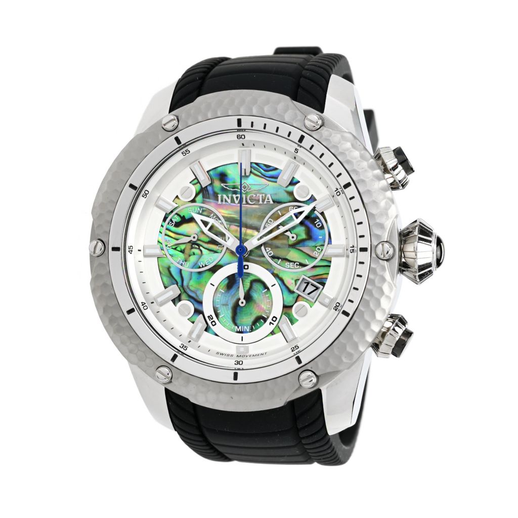 Invicta Venom Python 52mm Swiss Quartz Chrono Abalone Watch w 3DC ShopHQ