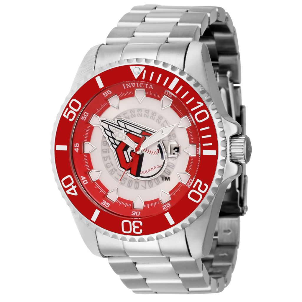 Men's St. Louis Cardinals Silver Stainless Steel Bracelet Wristwatch