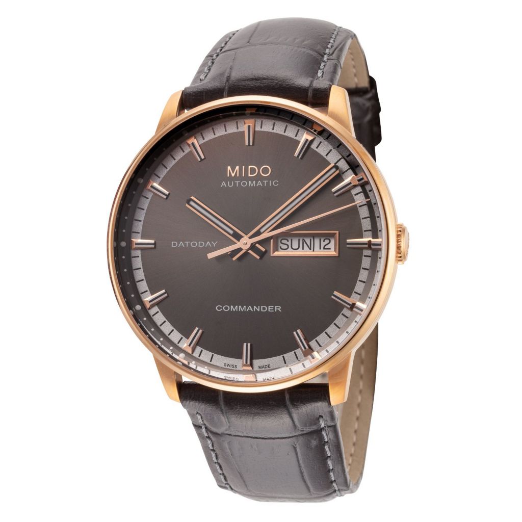 Mido leather clearance strap