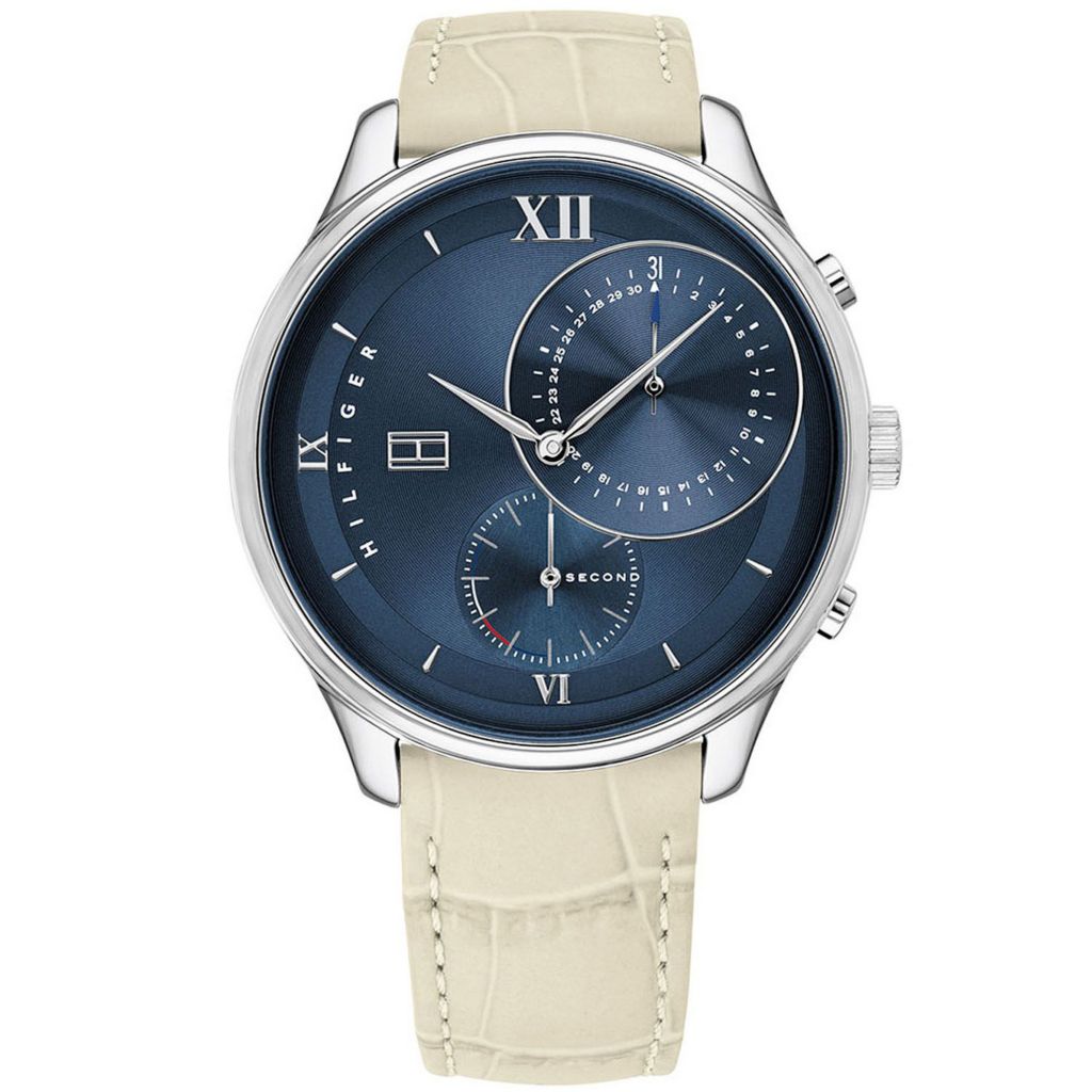 Tommy hilfiger women's leather hot sale watch