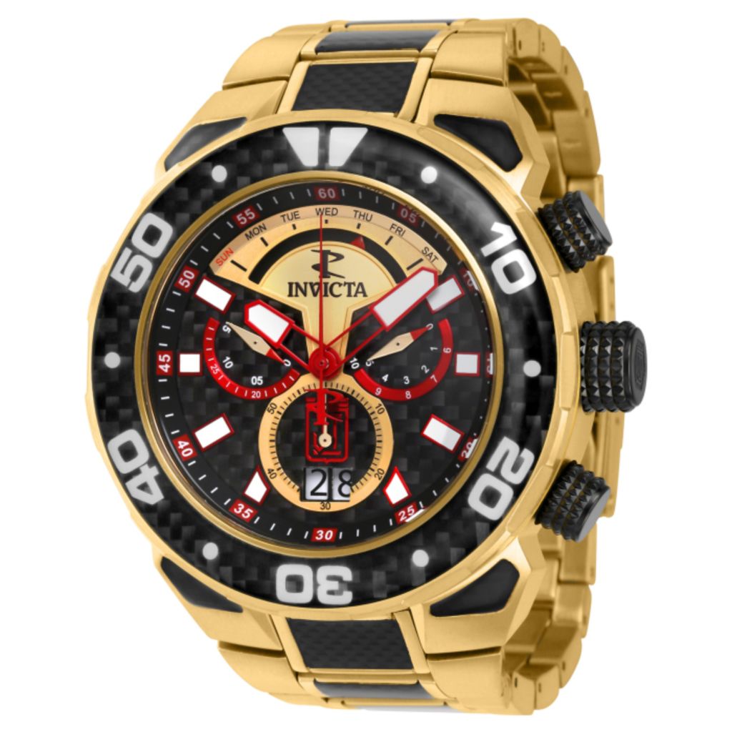 Invicta Jason Taylor 58mm Swiss Quartz Chrono Carbon Fiber Watch ShopHQ