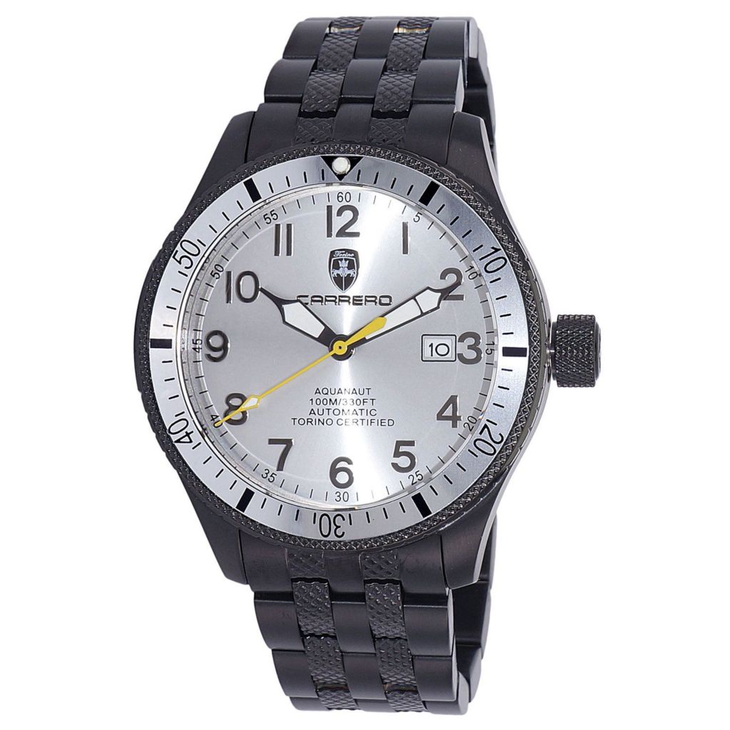 Torino Carrero Aquanaut 45mm Automatic Date Bracelet Watch Shophq Com