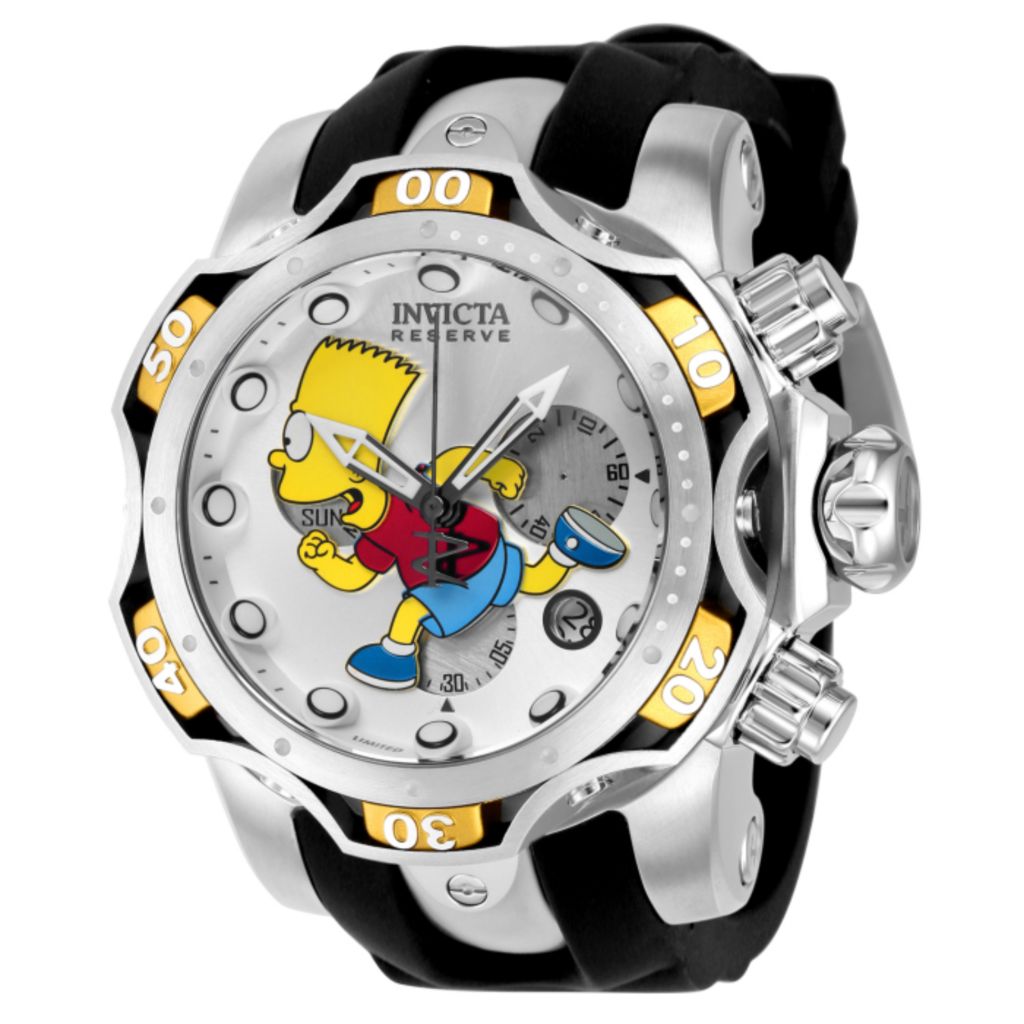 Vent et øjeblik Hård ring engagement As Is" Invicta Simpsons Venom Gen III LE Swiss Quartz Chrono Strap Watch -  ShopHQ.com