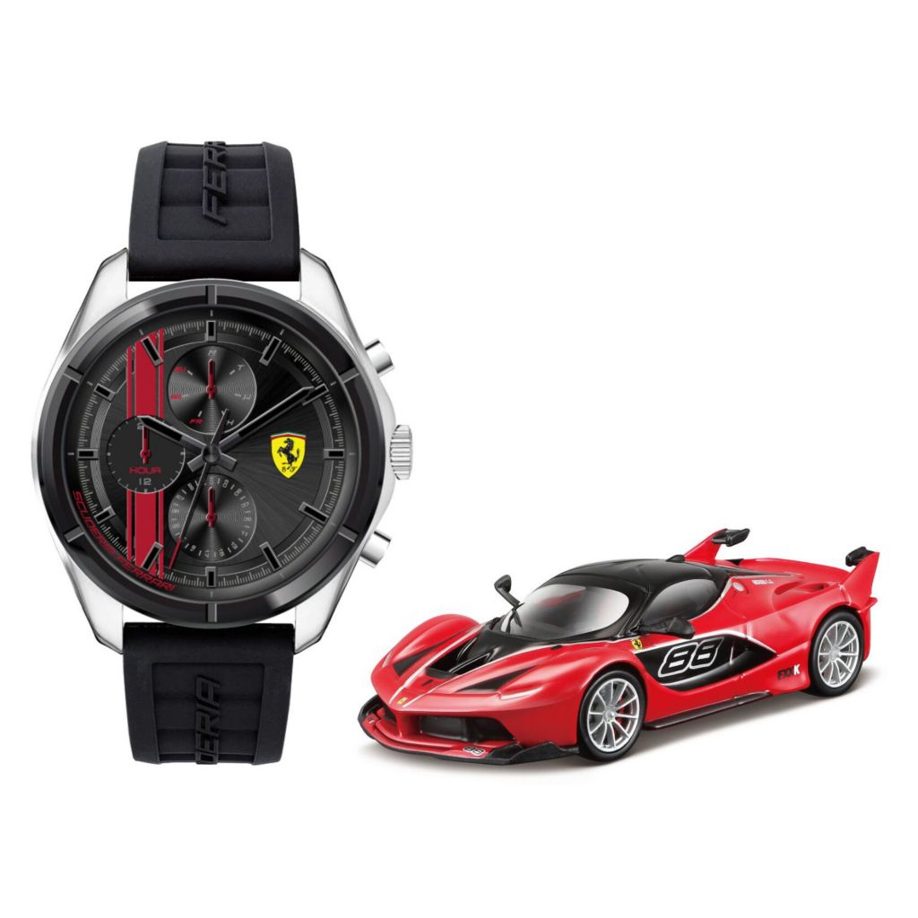 Scuderia Ferrari 46mm Speedracer Quartz Watch Model Car Gift Set