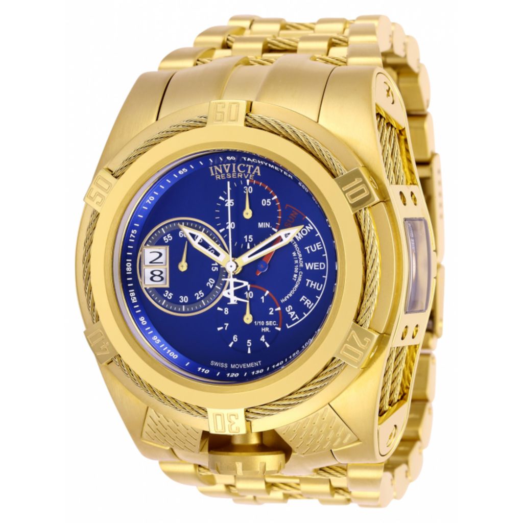 Invicta Reserve Bolt Zeus Tria 56mm Swiss Quartz Chrono Watch ShopHQ