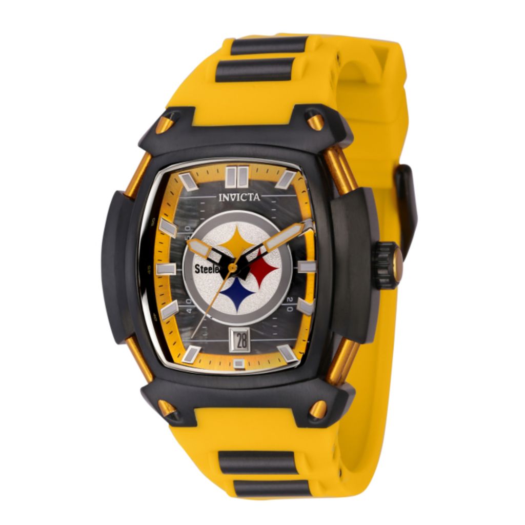 Invicta NFL Pittsburgh Steelers Women's Watch - 40mm, Black, Yellow (42893)