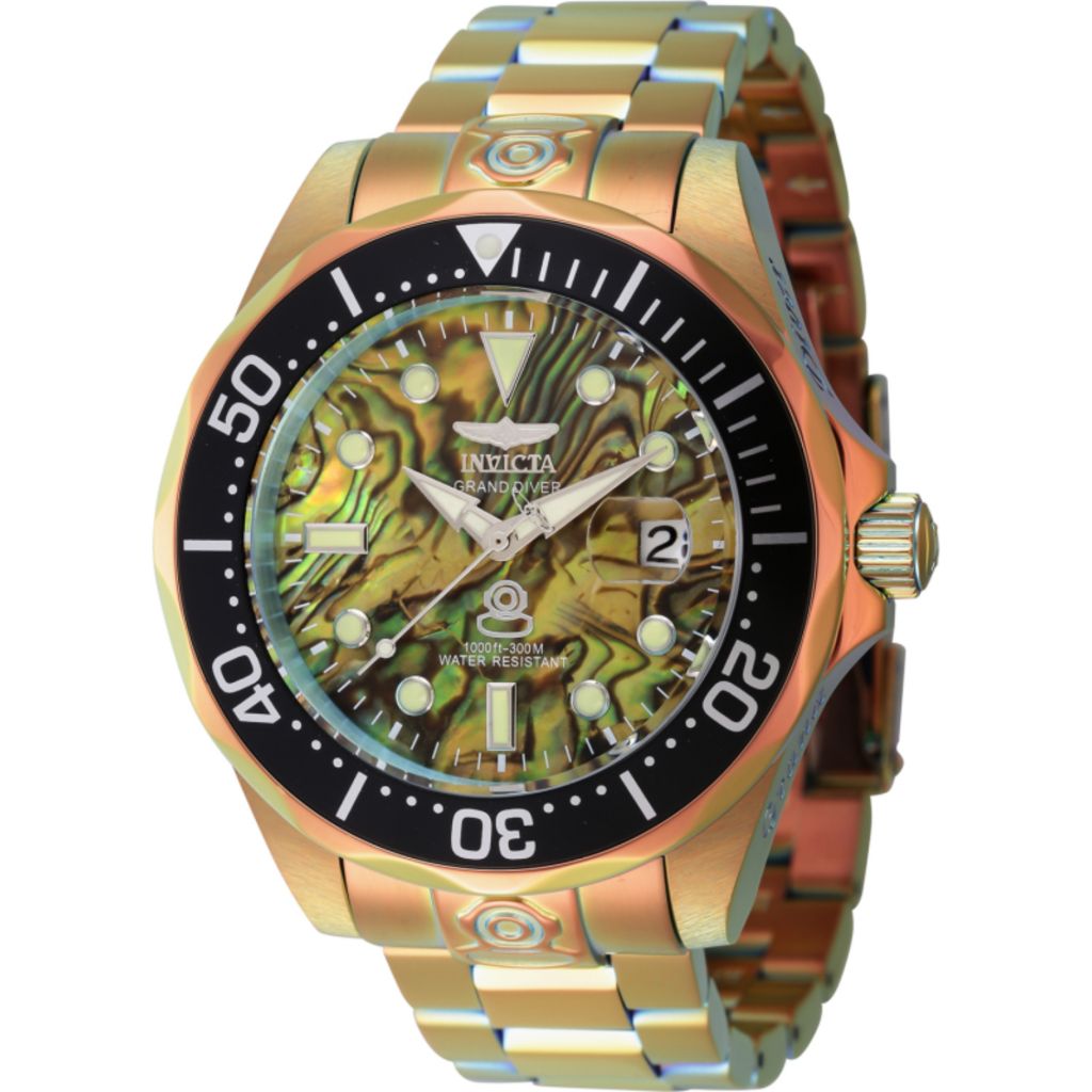 Invicta Pro Diver Fire Amber 47mm Automatic Abalone Dial Watch